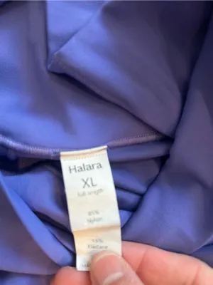 Halara SoftlyZero™ Crossover Pocket Plain Leggings | Purple thumbnail 4