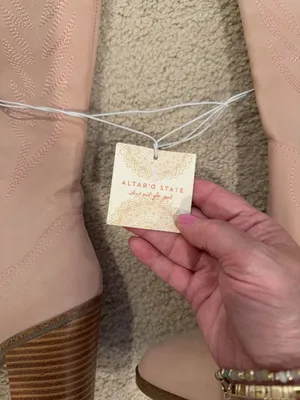 Altar'd State Jewell Blush Western Boots Size 8 thumbnail 2