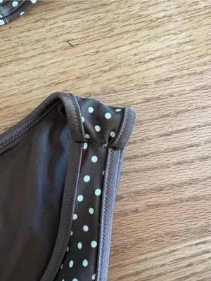 Polka Dot Brown Bikini Set - Women's Swim thumbnail 5