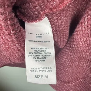 SOL Angeles‎ Medium Anthropologie Evereve Soft Thermal Sweatshirt Pullover DREAM thumbnail 7