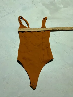 Abercrombie & fitch soft collection Rust Orange One-Piece Bodysuit XXS thumbnail 4