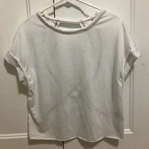SHEIN white open back tshirt thumbnail 1
