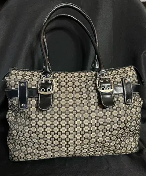 Nine West Women’s Large Black Geometric Tote Handbag thumbnail 1