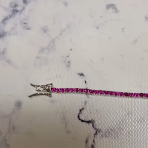 Lili Claspe Ruby Flame Tennis Bracelet New No Tag Red thumbnail 3