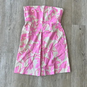Womens New York & Company Pink Floral Strapless Dress - 12 thumbnail 1