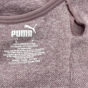 Puma Sports Bra‎ Adjustable Straps Mauve Yoga Gym Wear Size Small thumbnail 7