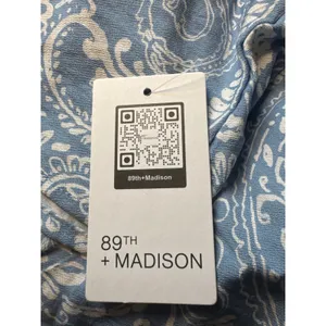 89th + Madison Womens M Paisley Blue‎ Monochrome Jumpsuit Romper thumbnail 4