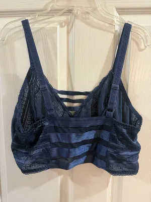 torrid Navy Lace Bralette with Strappy Front Detail thumbnail 5