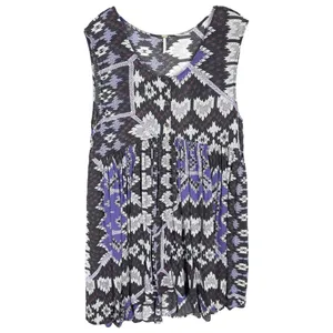 Free People Size Small Dress Take Me To Thailand Dress Purple Mini Boho 514‎ thumbnail 5
