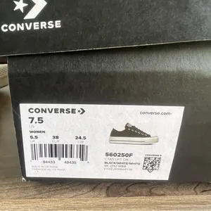 Converse Chuck Taylor All Star Lift Ox Black / White Women's Shoe Size 7.5 thumbnail 2