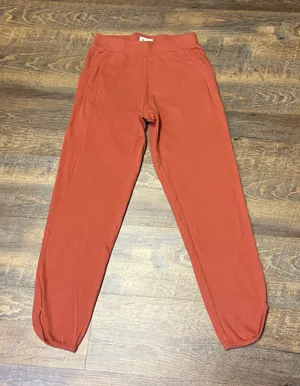 Pact Organic Cotton Joggers Pant Womens XS Orange Pocket Sustainable Lounge Cozy thumbnail 1