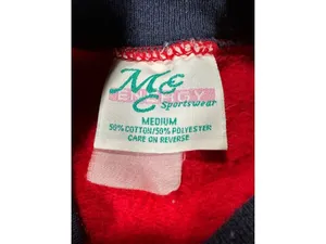 M&C Sportswear Red Faithful Companion Sweatshirt Medium 90s Graphic thumbnail 3