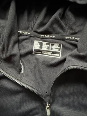 New Balance Black Full Zip Athletic Hoodie thumbnail 6