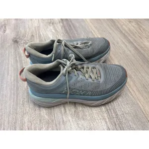 Hoka One One Bondi‎ 7 Blue Fog Black Iris Running Shoes Womens 6.5 thumbnail 7