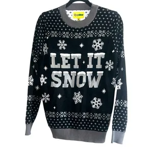 Tipsy Elves Let It Snow Light Up Ugly Christmas Sweater S Holiday LED thumbnail 2