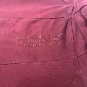 Alphalete Cropped Hoodie Burgundy Maroon Athleisure Gym Sweatshirt‎ Sz Medium thumbnail 7
