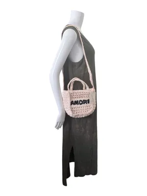 Universal Threads AMORE Crochet Mini Tote in Natural thumbnail 3