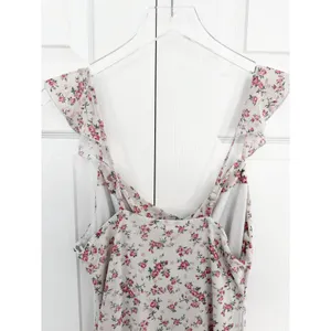 Kirious Los Angeles Floral Draped Neck Midi Dress Coquette Romantic Feminine thumbnail 8
