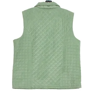 Cabelas Vest Faux Suede‎ Quilted Cottage Academia Retro Preppy Earthy Green XL thumbnail 2