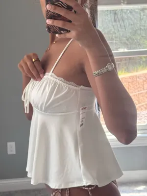 Gage white silk top  thumbnail 3