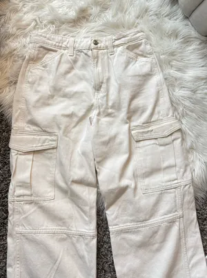 H&M Jeans Cargo White thumbnail 2