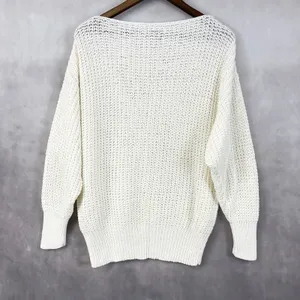 Cottagecore Handmade Womens Sweater L Retro Cable Knit Coastal Grandma Minimal‎ thumbnail 5