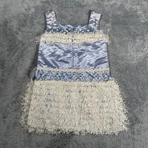 VTG Flapper Tassel Dress Shirt Beaded Sequin Fringe Gatsby Party Cocktail thumbnail 11
