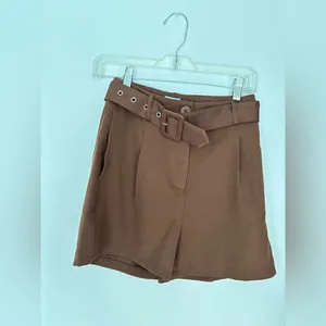 Princess Polly Belted  Shorts Size US 2 Brown thumbnail 8
