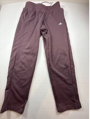 adidas Women's Relaxed Fit Drawstring Fleece Sweat Pants Size L thumbnail 1
