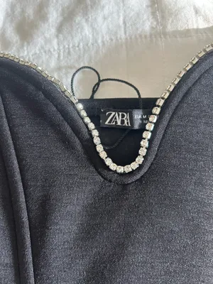 Zara studded black corset top  thumbnail 4