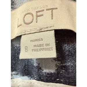 Ann Taylor Loft‎ Marisa Style Wide Leg Linen Pants Blue Sz 8 Resort Wear thumbnail 7