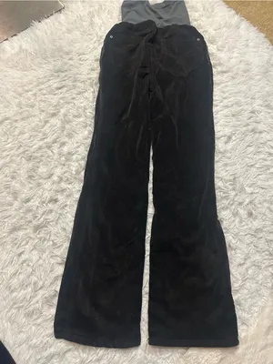 Motherhood Maternity black bootcut corduroy pants woman’s size small thumbnail 4