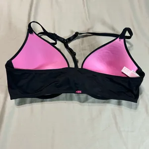 Victoria's Secret Racerback Push Up Bra 36B Front Close Underwire Satin Adjustable thumbnail 2
