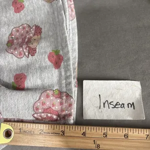 Strawberry Shortcake Sweat Shorts Size Large Gray Drawstring Lounge Novelty Cute thumbnail 11