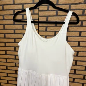 Offline By Aerie You Serve White‎ Pleated Dress With Built In Shorts Size XL thumbnail 3
