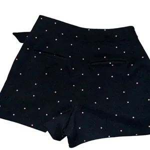 Zara Basic Blue with Yan Polka Dot Shorts Size Small thumbnail 2