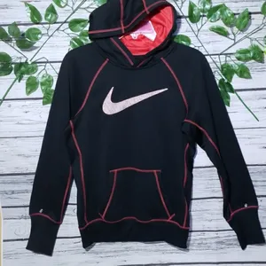 Nike swoosh hooded hoodie warm sweatshirt size Small thumbnail 1