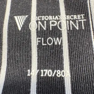 Victorias Secret On Point Flow Biker Shorts Black White Striped Pockets Size 14‎ thumbnail 3