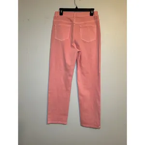 Halara Pink High Rise Tapered Jeans Size Large Stretchy Pull On Pants thumbnail 2