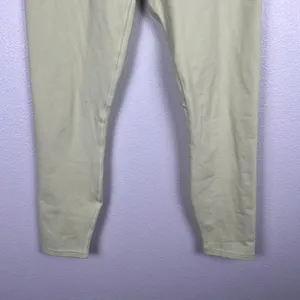 Fabletics PowerHold High Rise Leggings Yellow Strappy Back Sz M Ankle Yoga Pants thumbnail 3
