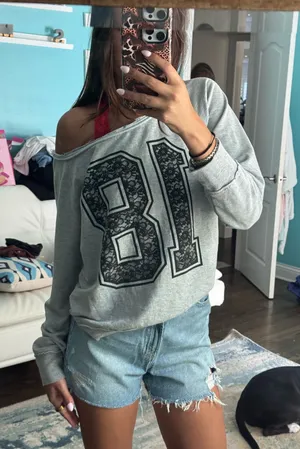 Self Esteem 18 vintage off the shoulder Crewneck thumbnail 1