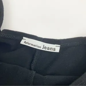 Reformation Jeans June Sleeveless Wide Leg Jumpsuit Black thumbnail 9