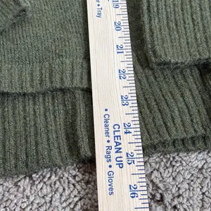 ANDREE by Unit Olive Green Mock Neck Sweater Women’s Size Small Cozy Cottagecore thumbnail 8