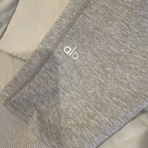 Alo Yoga High Waist Womens Leggings Size M RN 87320 Compression GREY & WHITE thumbnail 9