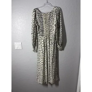 Reformation Alessi Midi Cheetah Print Dress Sz 6 thumbnail 6