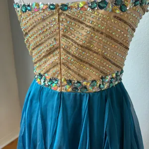 Sherri Hill Beaded Cocktail Mini Strapless Dress Size 10 thumbnail 8