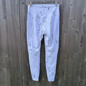 Buffbunny Limitless Collection Sz Medium White Marble Elysium Athleisure Pockets thumbnail 2