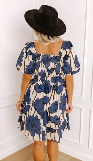 Impressions Floral Mini Dress thumbnail 2