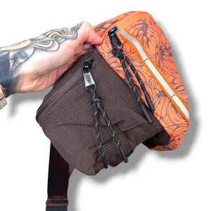 NEW Free People Movement FP Monstera Brown Floral Happy Packer Cargo Sling Bag thumbnail 6