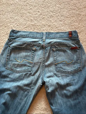 7 For All Mankind Classic Women's Blue Flared Jeans thumbnail 4